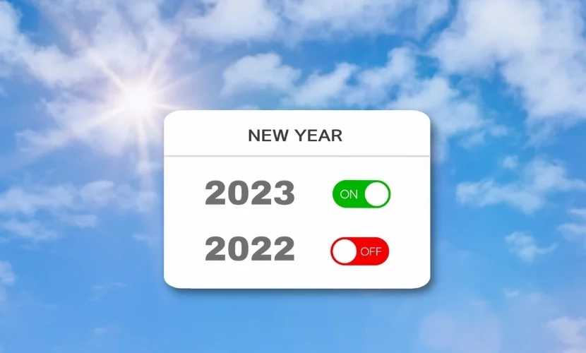 2023年・新年の背景テクスチャ